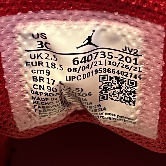 NEW Nike Air Jordan 1 Mid Toddler Boy 3C Curry Cardinal Red Sneakers 640735-20 - Picture 13 of 13